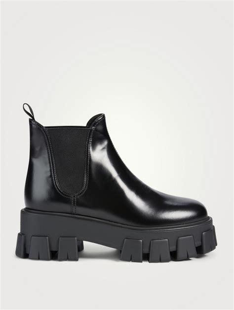 prada snow shoes|prada chelsea ankle boots.